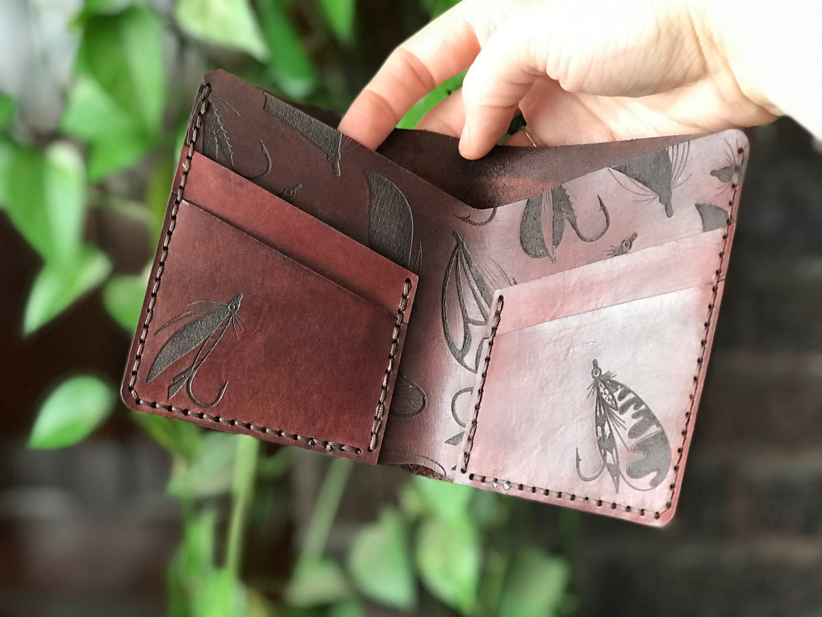 Fly Fishing Wallet Roughout - Handmade in the USA – Whitaker Leather