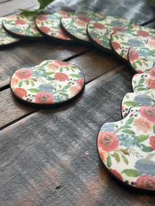 Floral Car Coasters