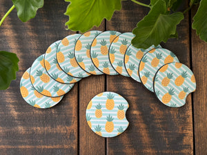 Pineapple Car Coasters