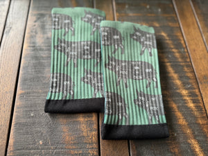 Pig Cuts Diagram Crew Socks