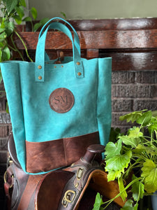 Leather Grocery Tote