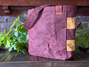 Waxed Duck Canvas Crossbody Tote