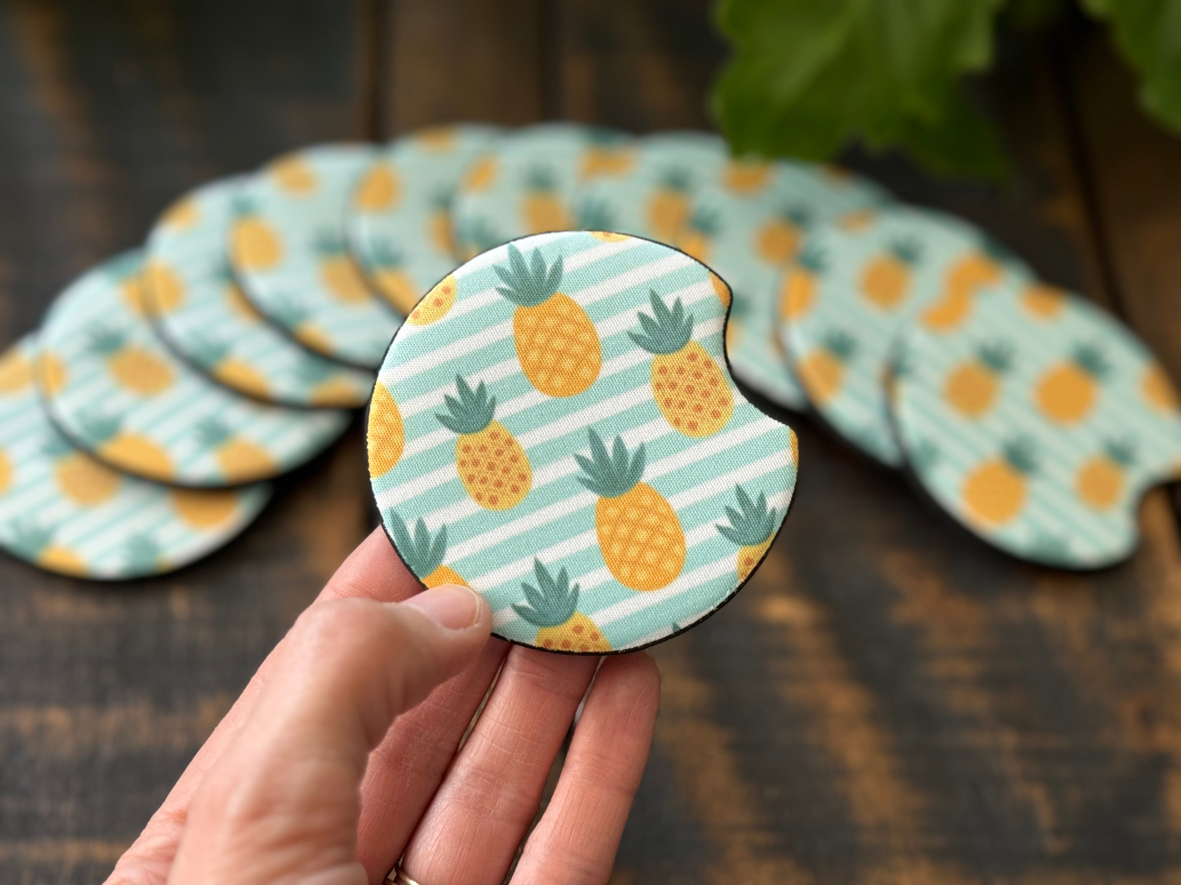 Pineapple Car Coasters