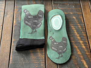 Chicken Cuts Diagram His & Hers Socks