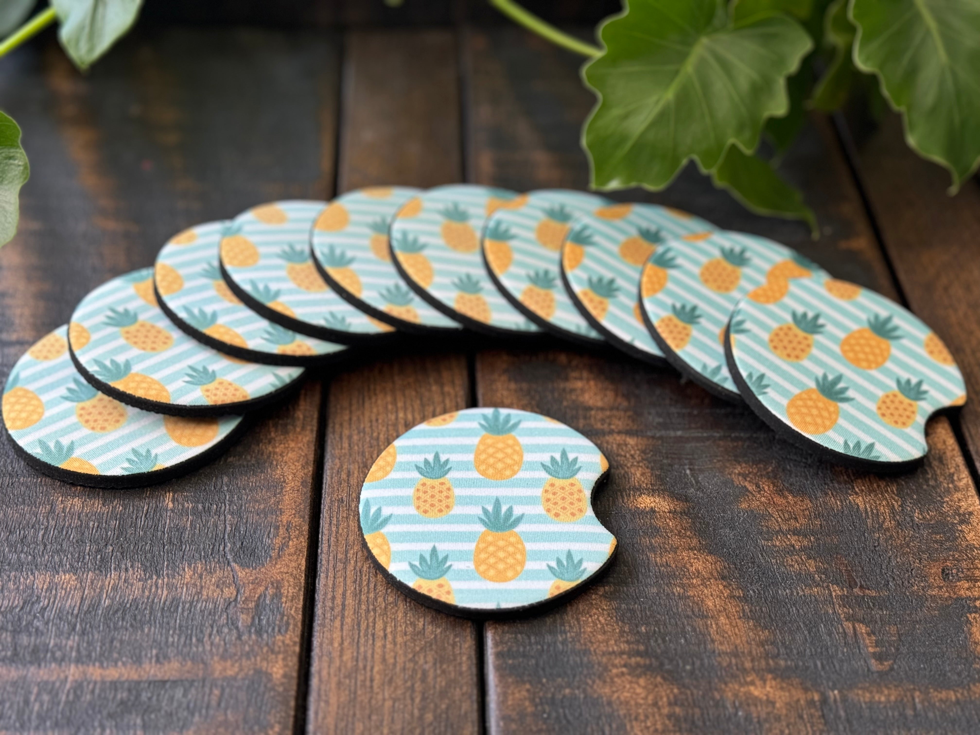 Pineapple Car Coasters