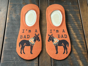 I’m A Bad A**, So Don’t Be A Jack A** His & Hers Socks