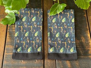 Fly Fishing Crew Socks (Navy Blue)