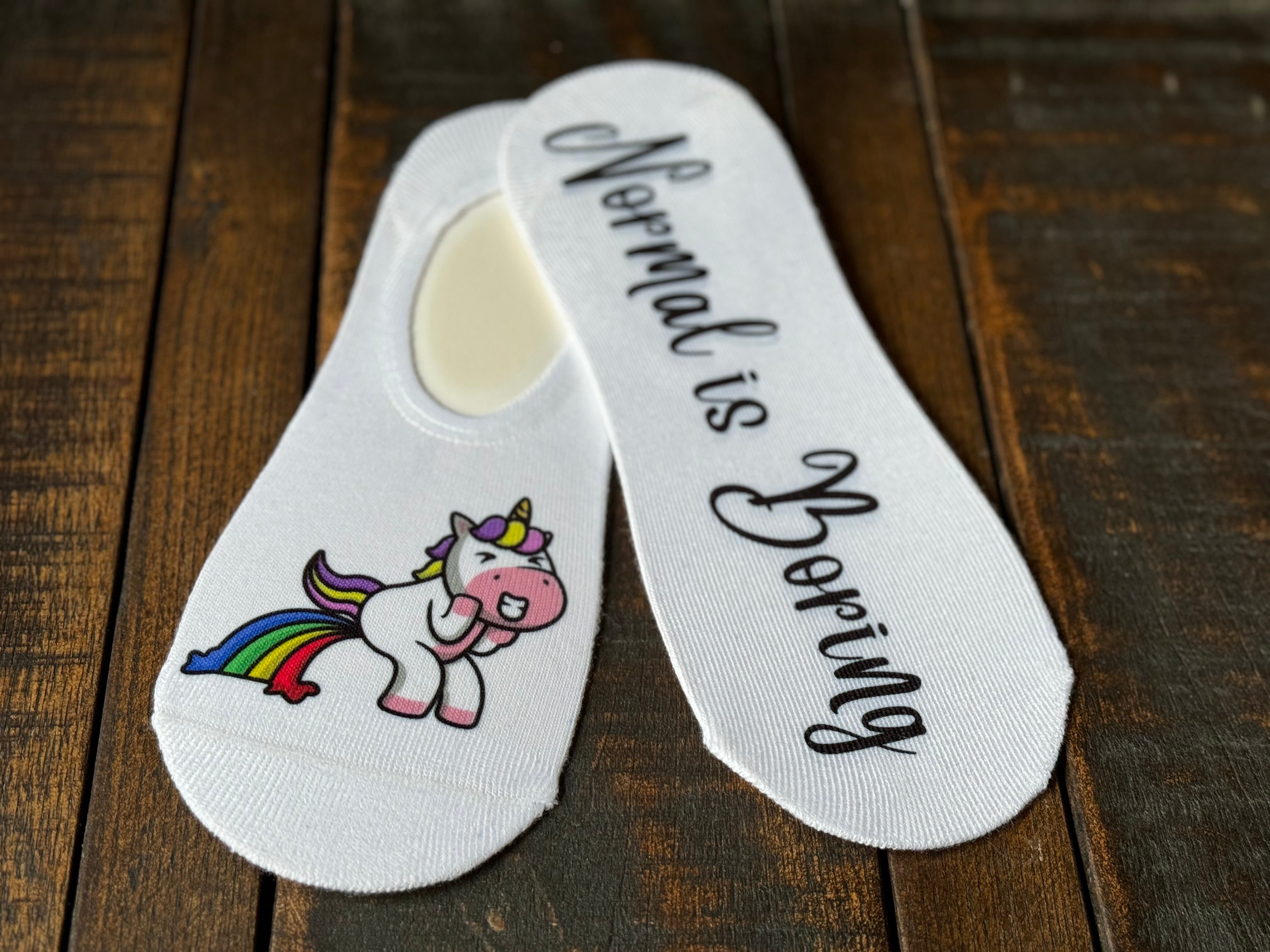 Unicorn His & Hers Socks + Sticker