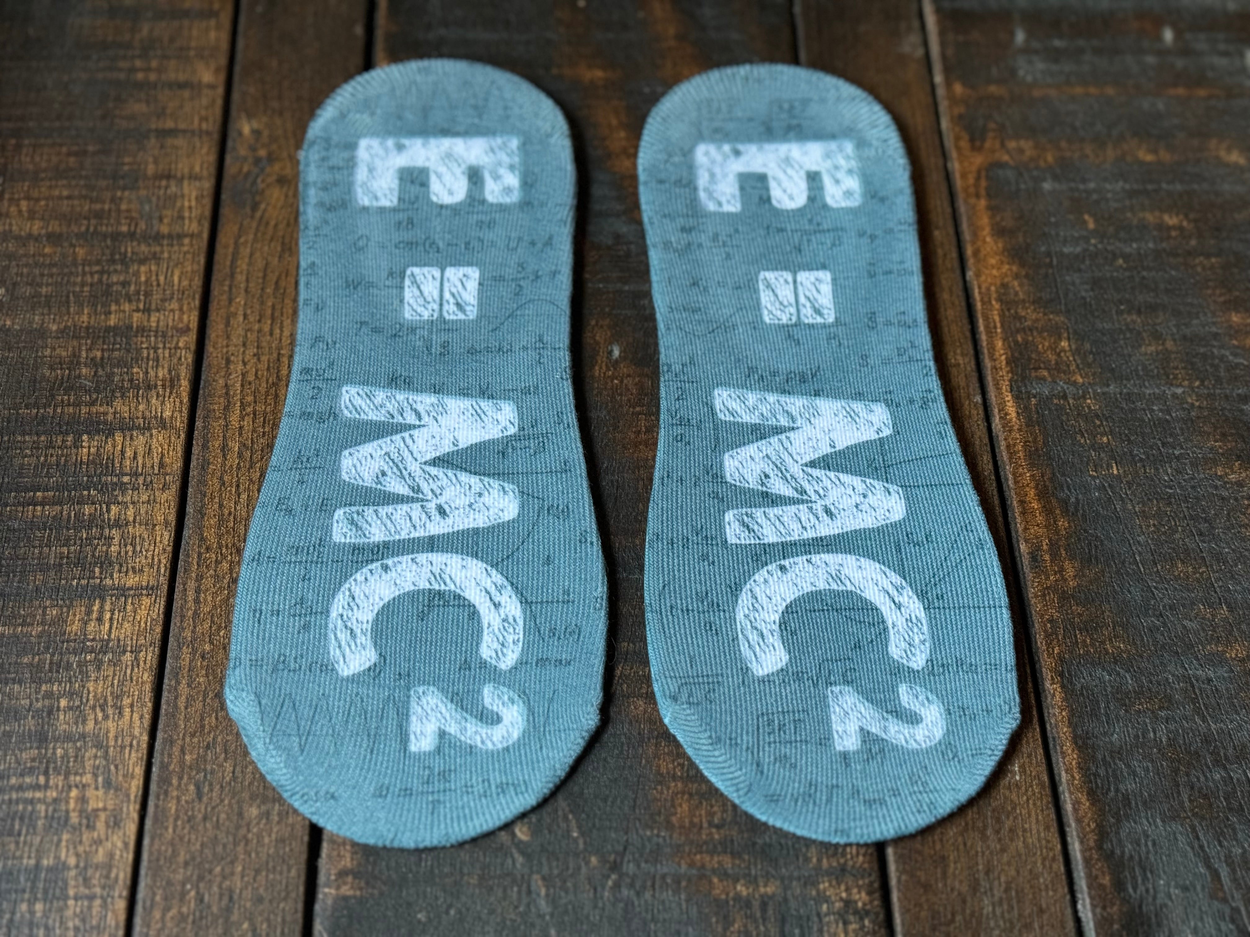 E=Mc2 No-Show Socks