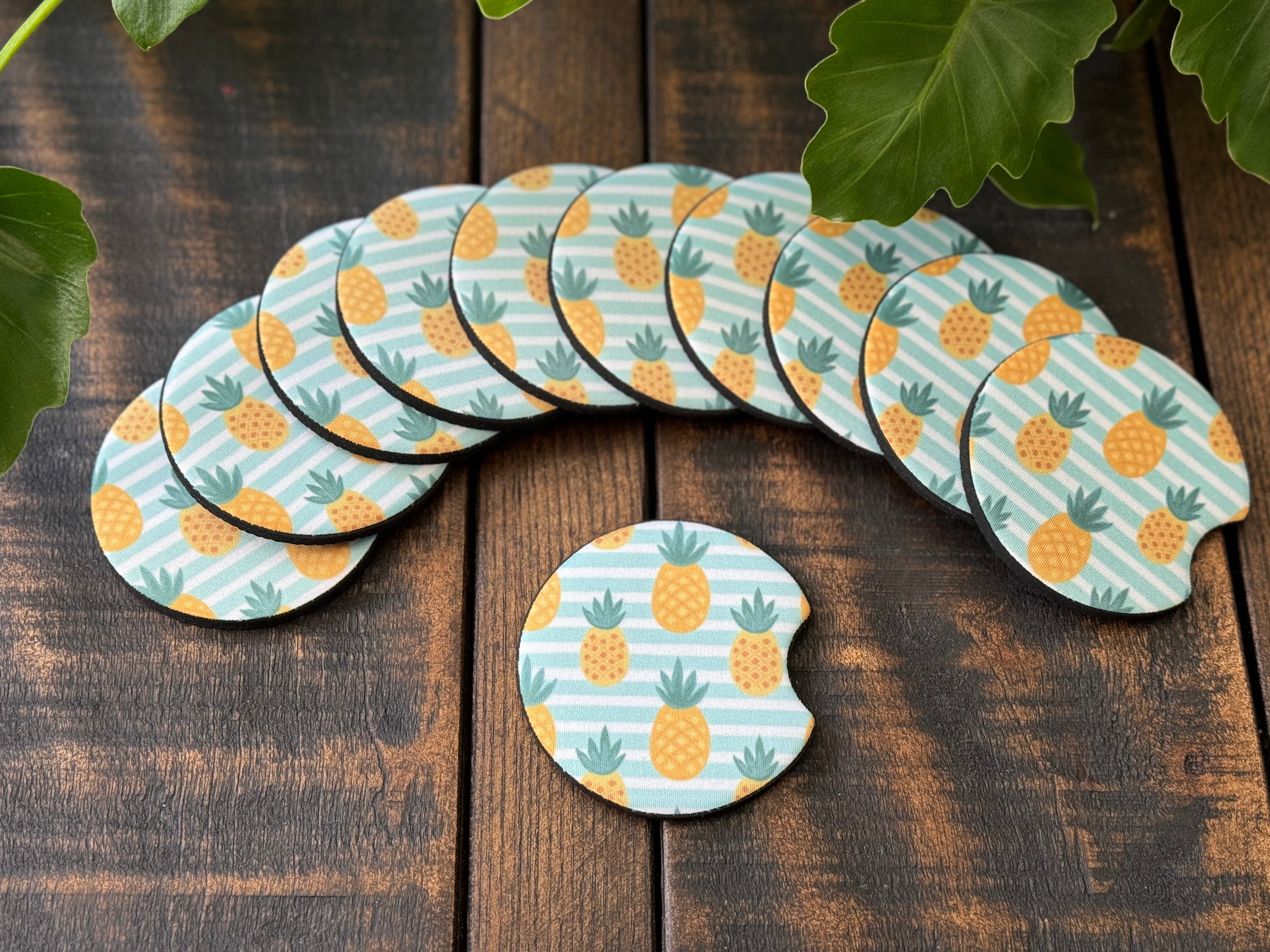 Pineapple Car Coasters