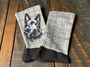 Black German Shepherd His & Hers Socks