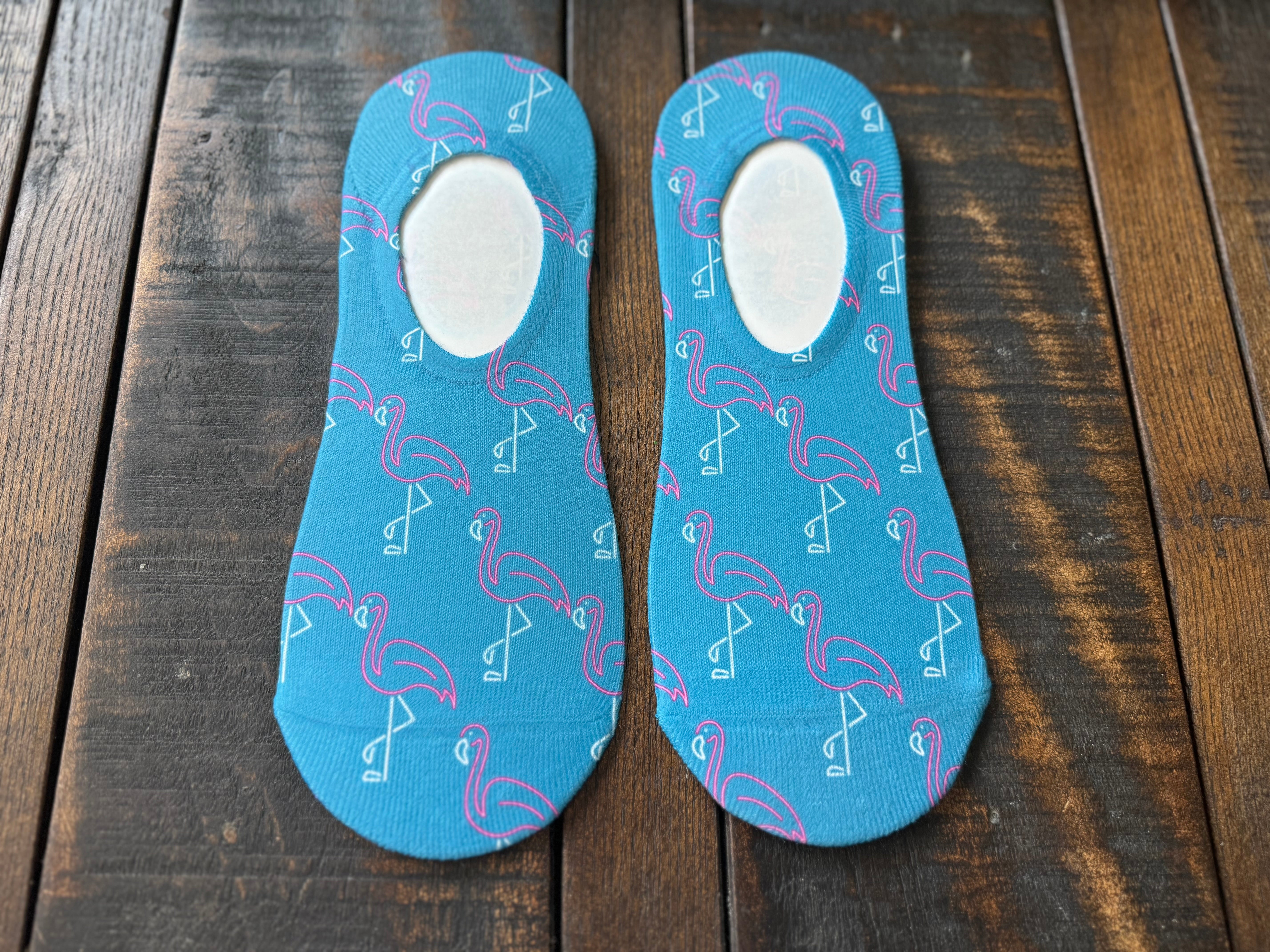 NEON Pink Flamingo His & Hers Socks