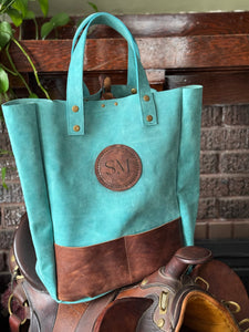 Leather Grocery Tote