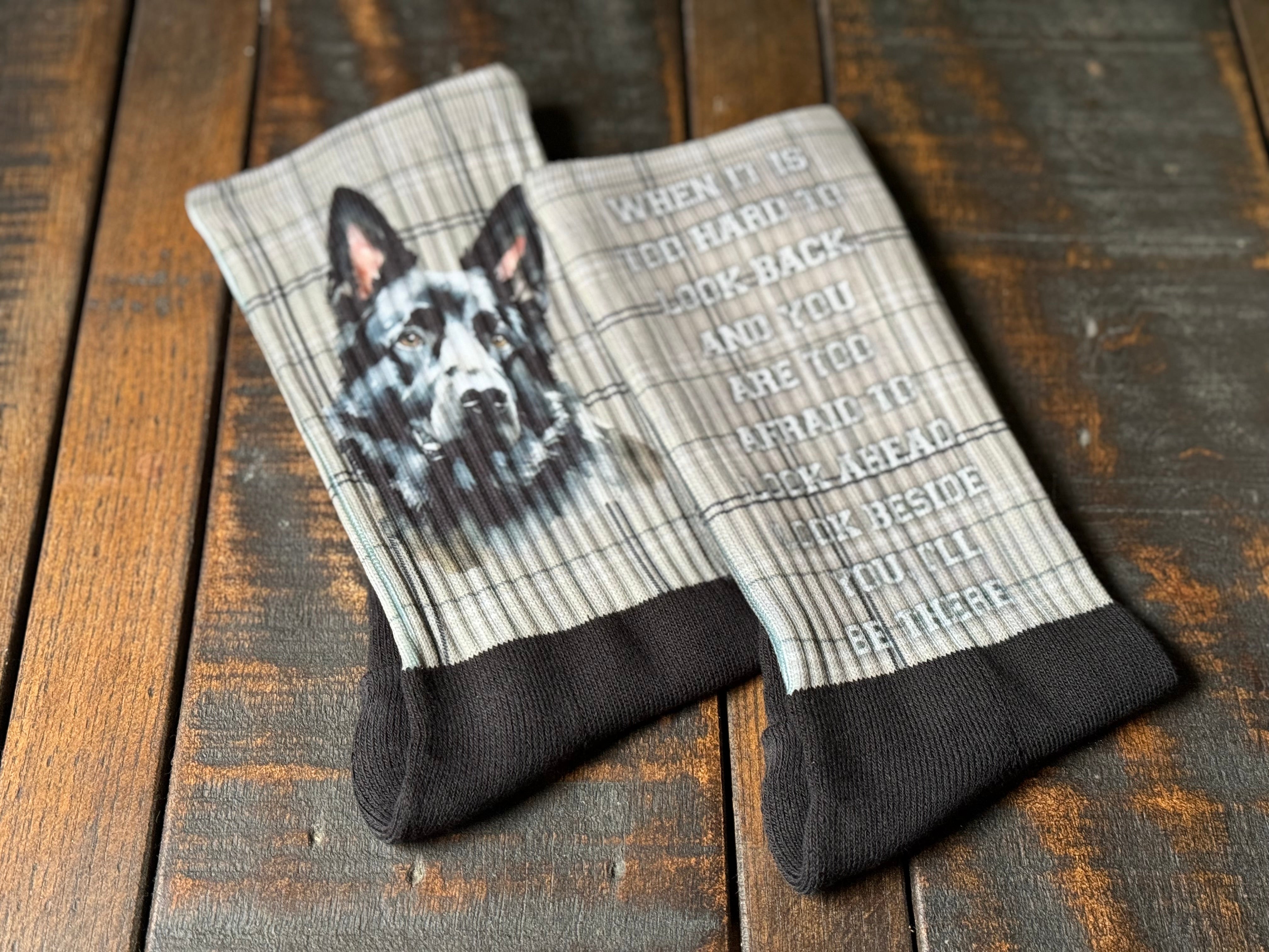 Black German Shepherd His & Hers Socks