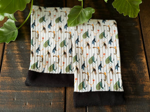 Fly Fishing Crew Socks (White)