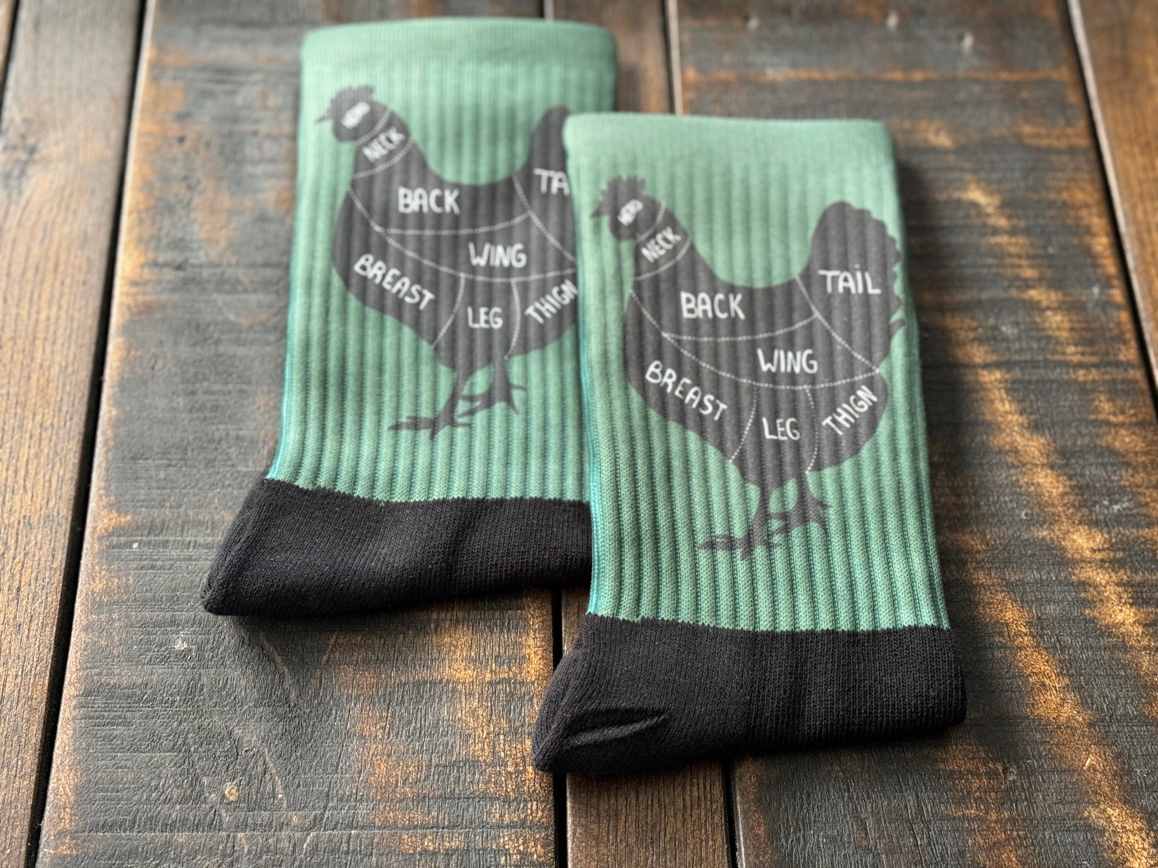 Chicken Cuts Diagram His & Hers Socks