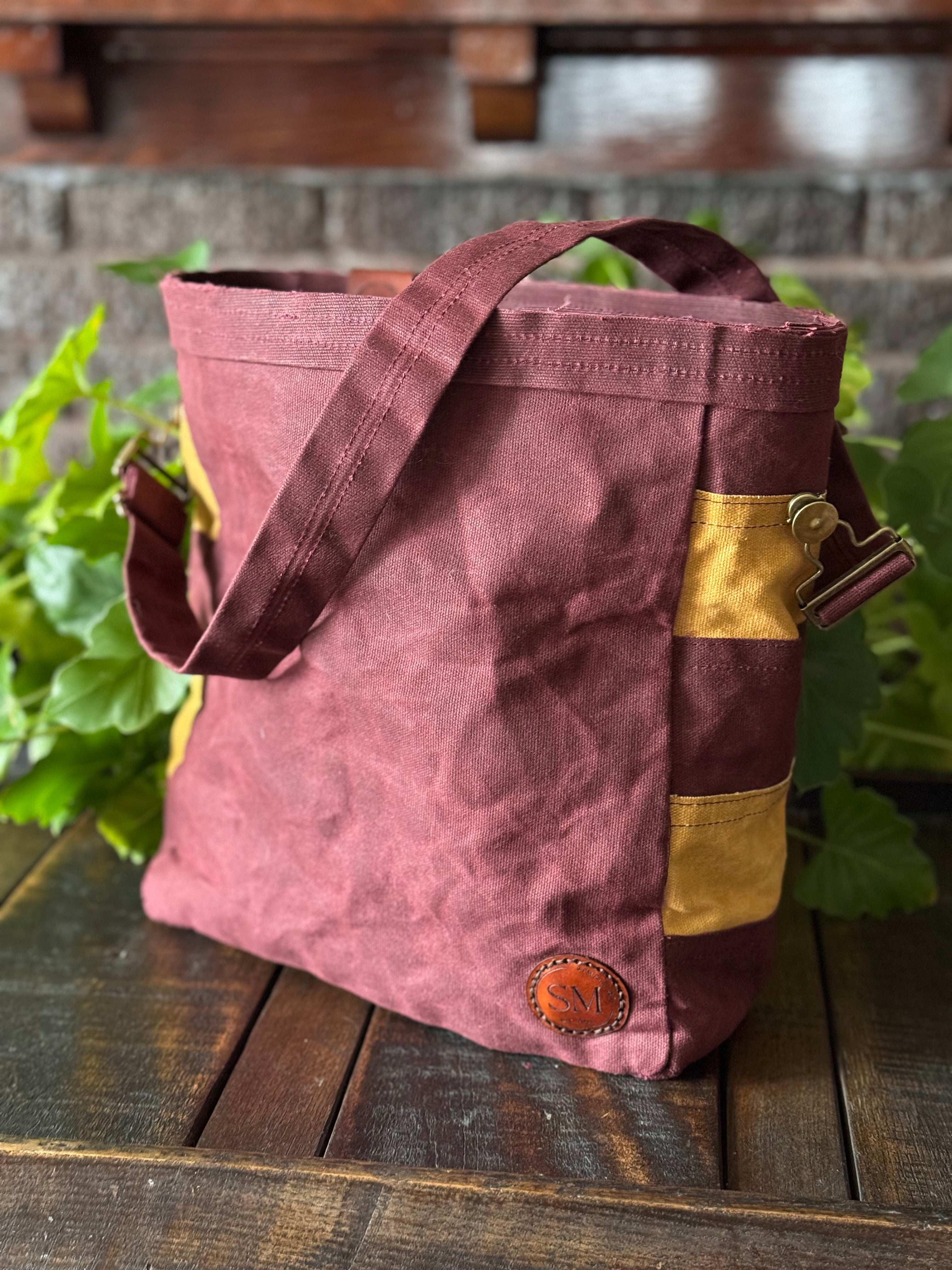 Waxed Duck Canvas Crossbody Tote