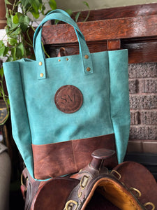 Leather Grocery Tote