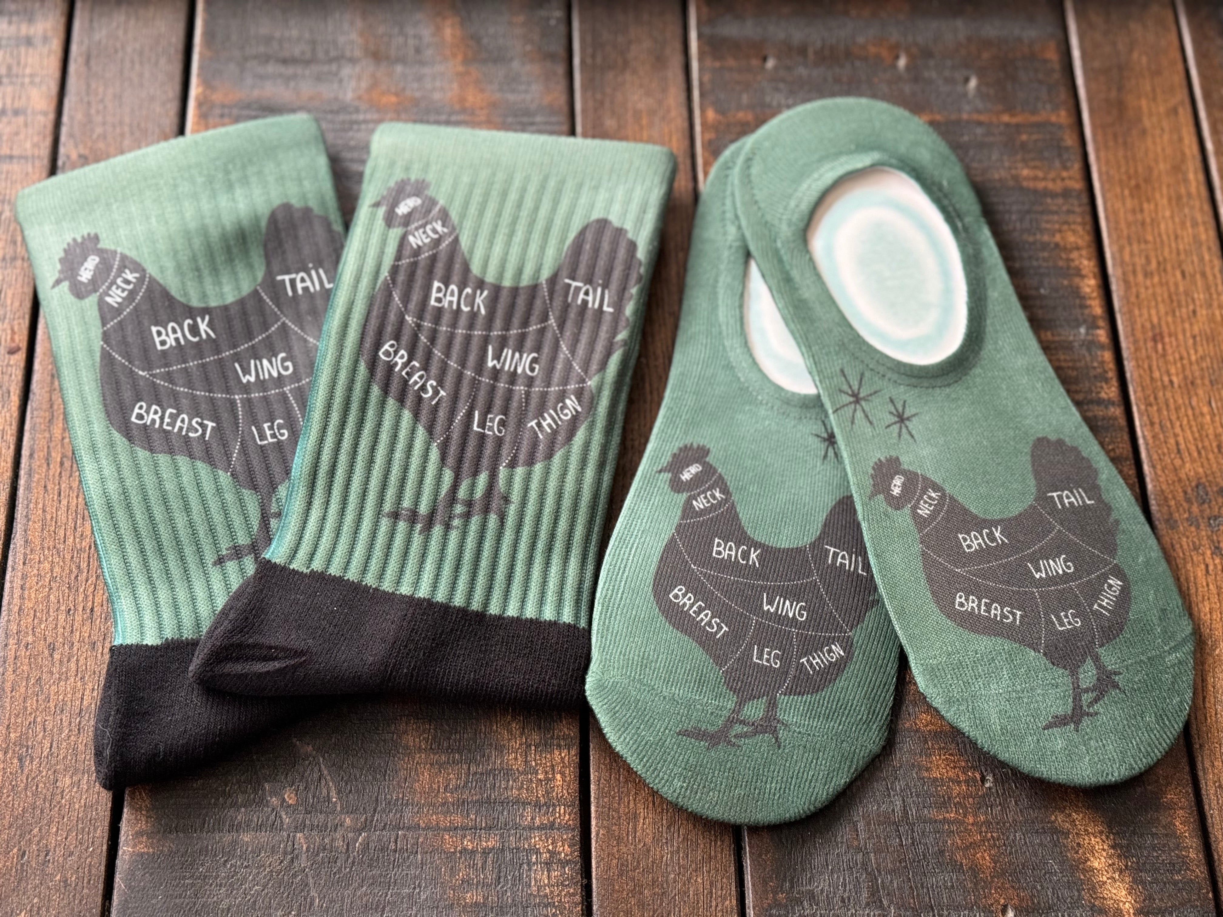 Chicken Cuts Diagram His & Hers Socks