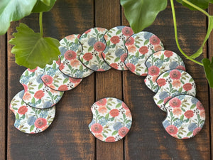 Floral Car Coasters