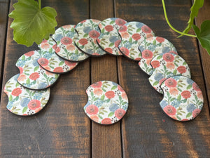 Floral Car Coasters