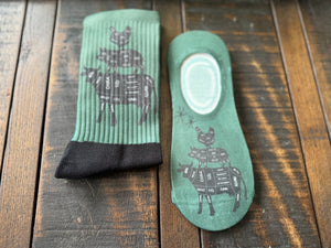 Chicken, Pig, Cow Cuts Diagram His & Hers Socks