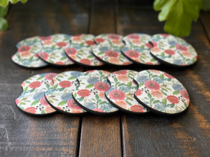 Floral Car Coasters