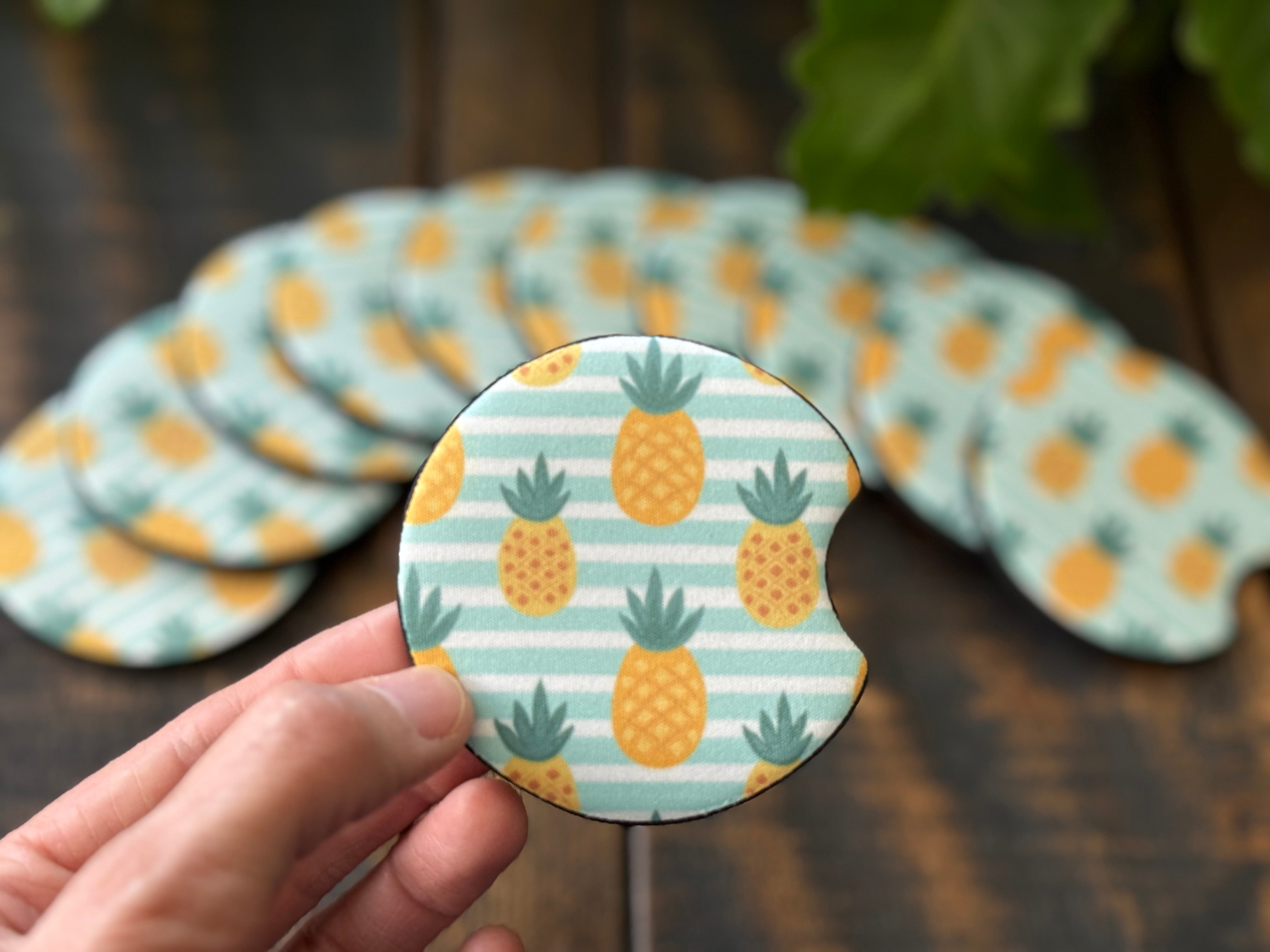 Pineapple Car Coasters