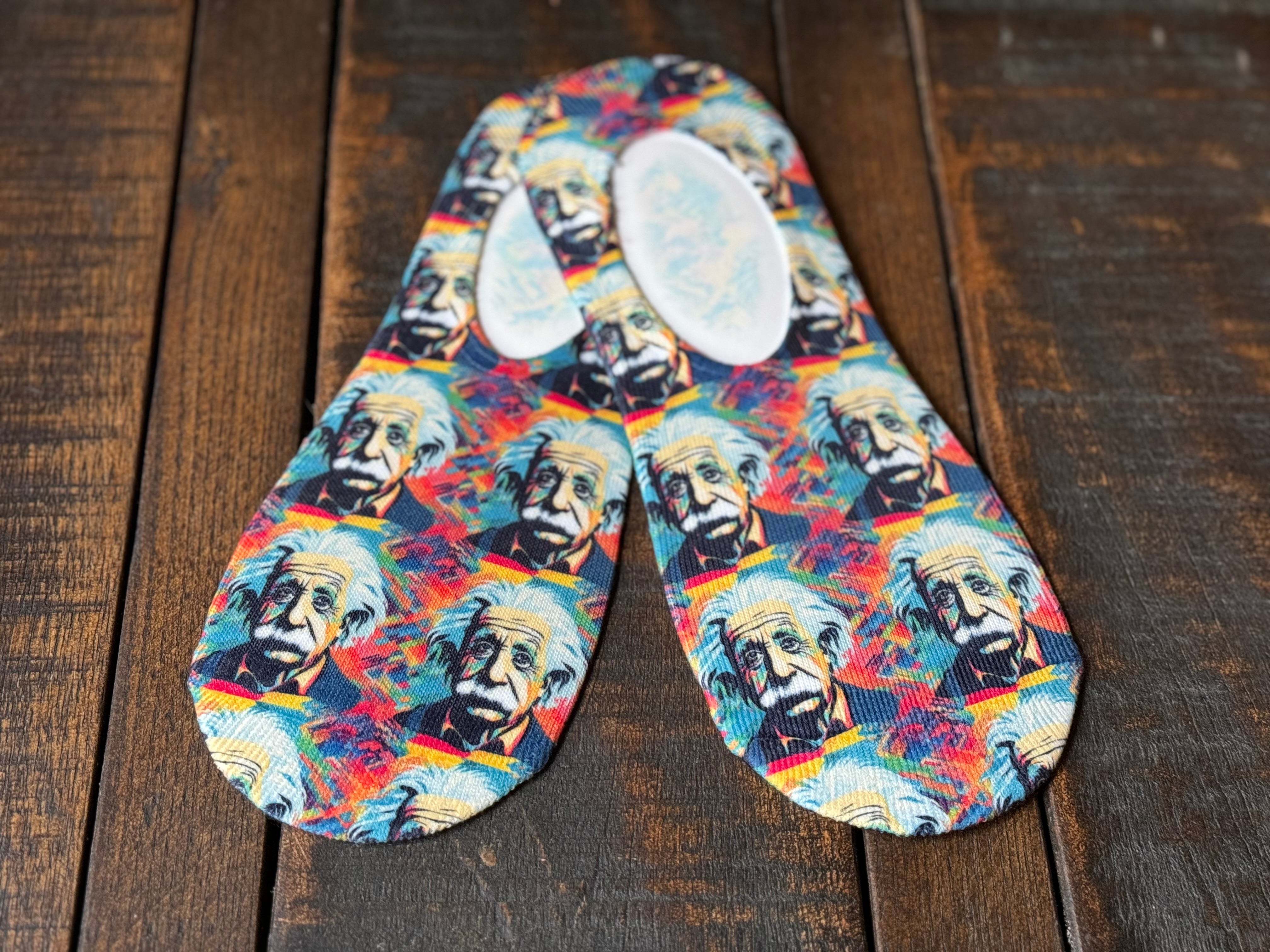 Albert Einstein No-Show Socks