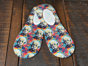 Albert Einstein No-Show Socks