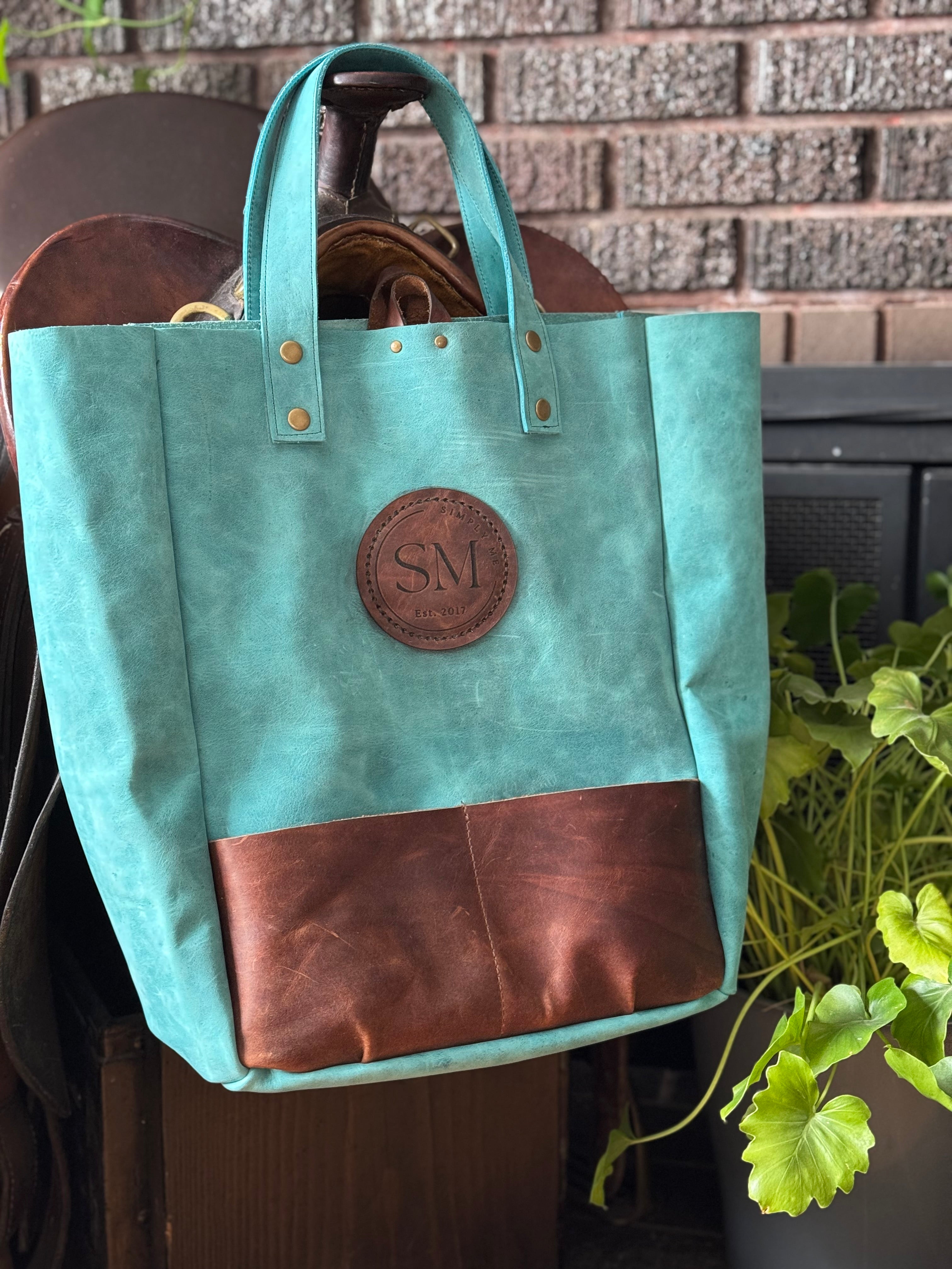 Leather Grocery Tote