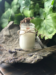Mason Jar Lavender Candle