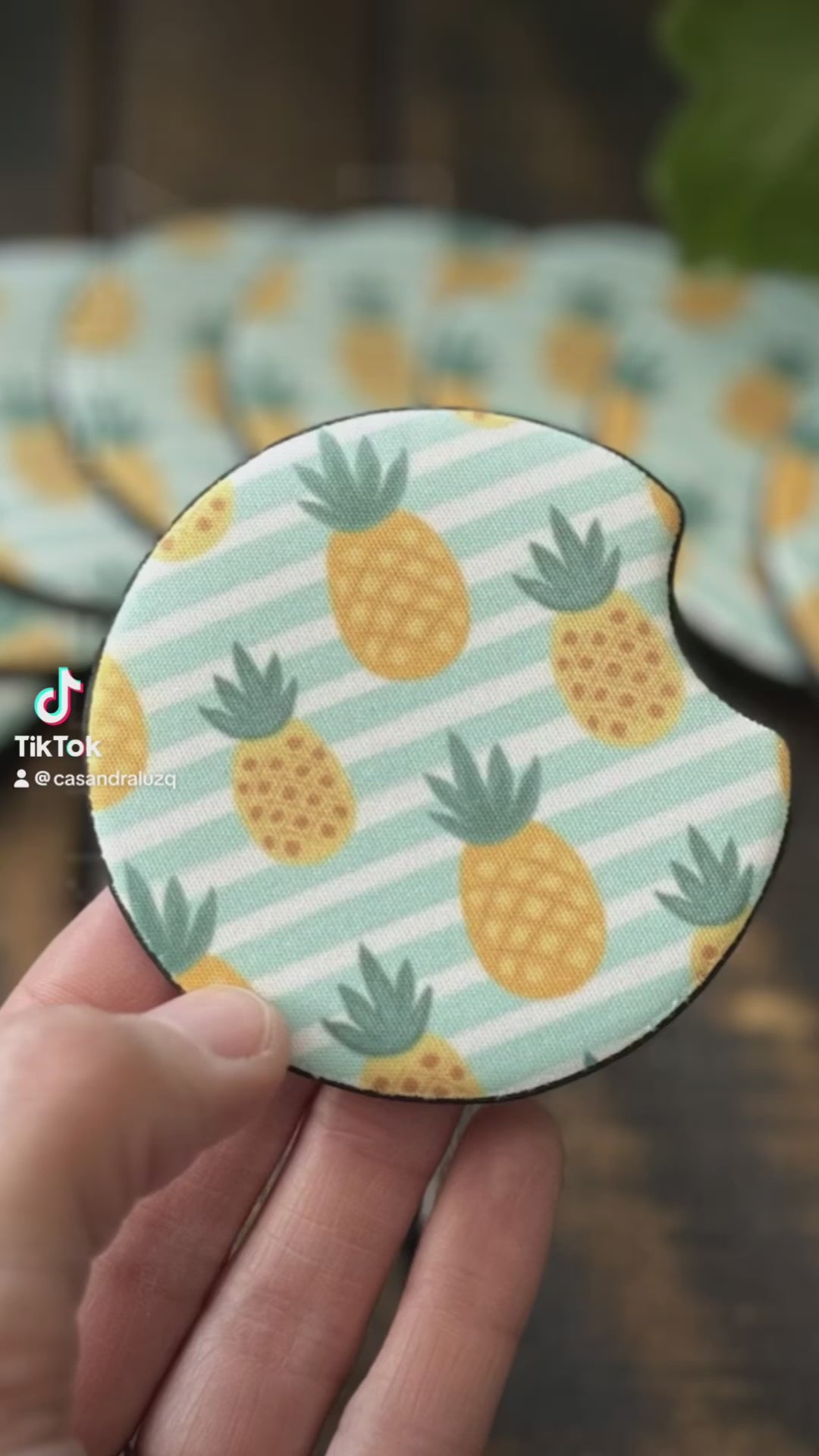 Pineapple Car Coasters