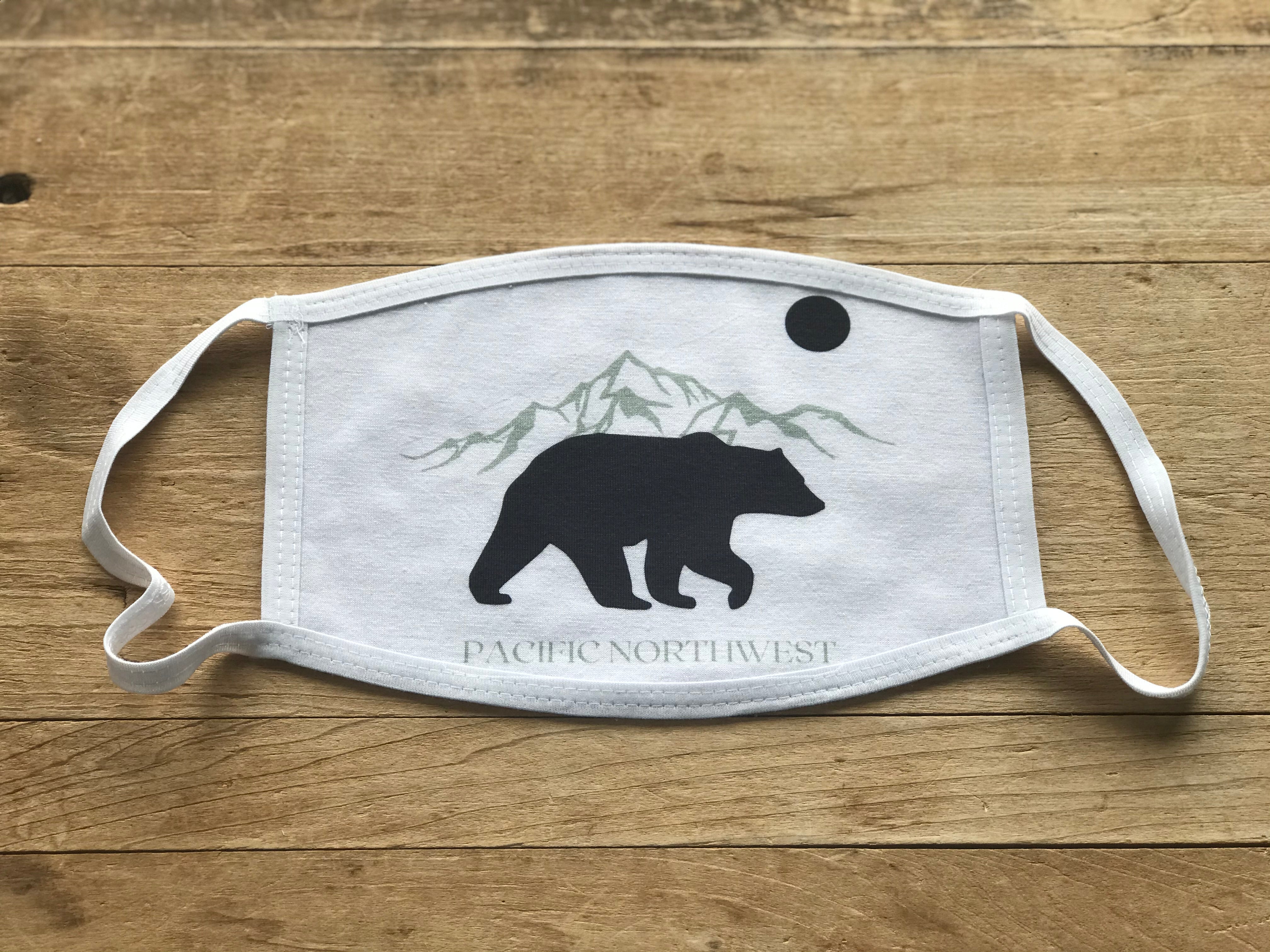 Pacific Northwest Bear Face Mask/Face Protection
