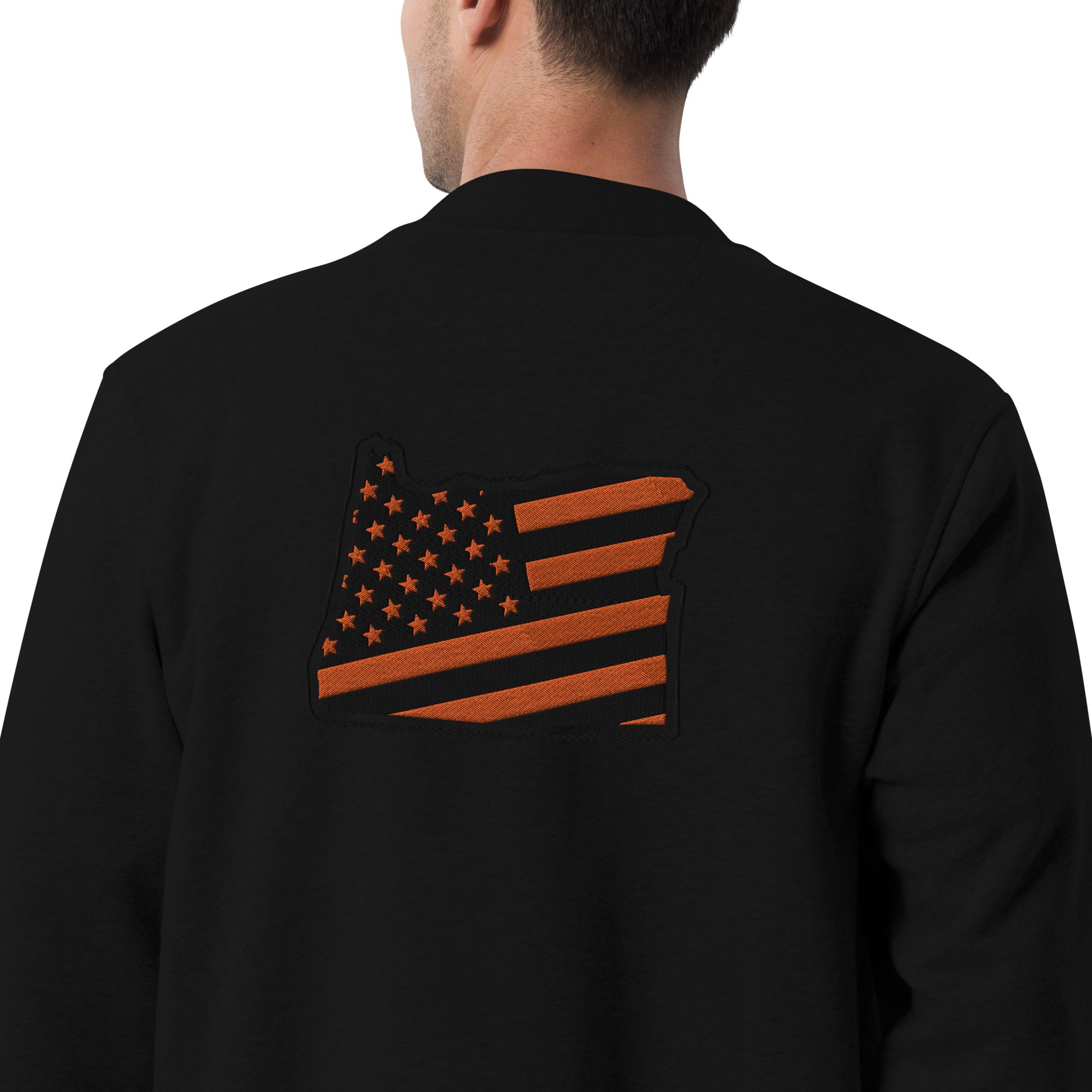 Oregon Flag - Embroidered Champion Bomber Jacket