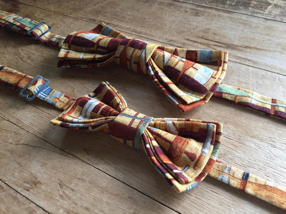 Father/Son Bow Tie Set ~ Gift Set ~ Oars, Boating