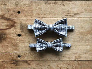 Father/Son Bow Tie Set ~ Birch Trees, Nature~ Adjustable Bow Tie