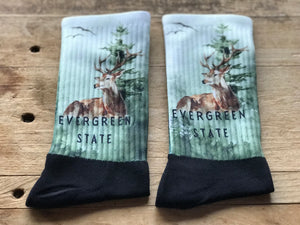 Into the Woods Evergreen State Crew Socks