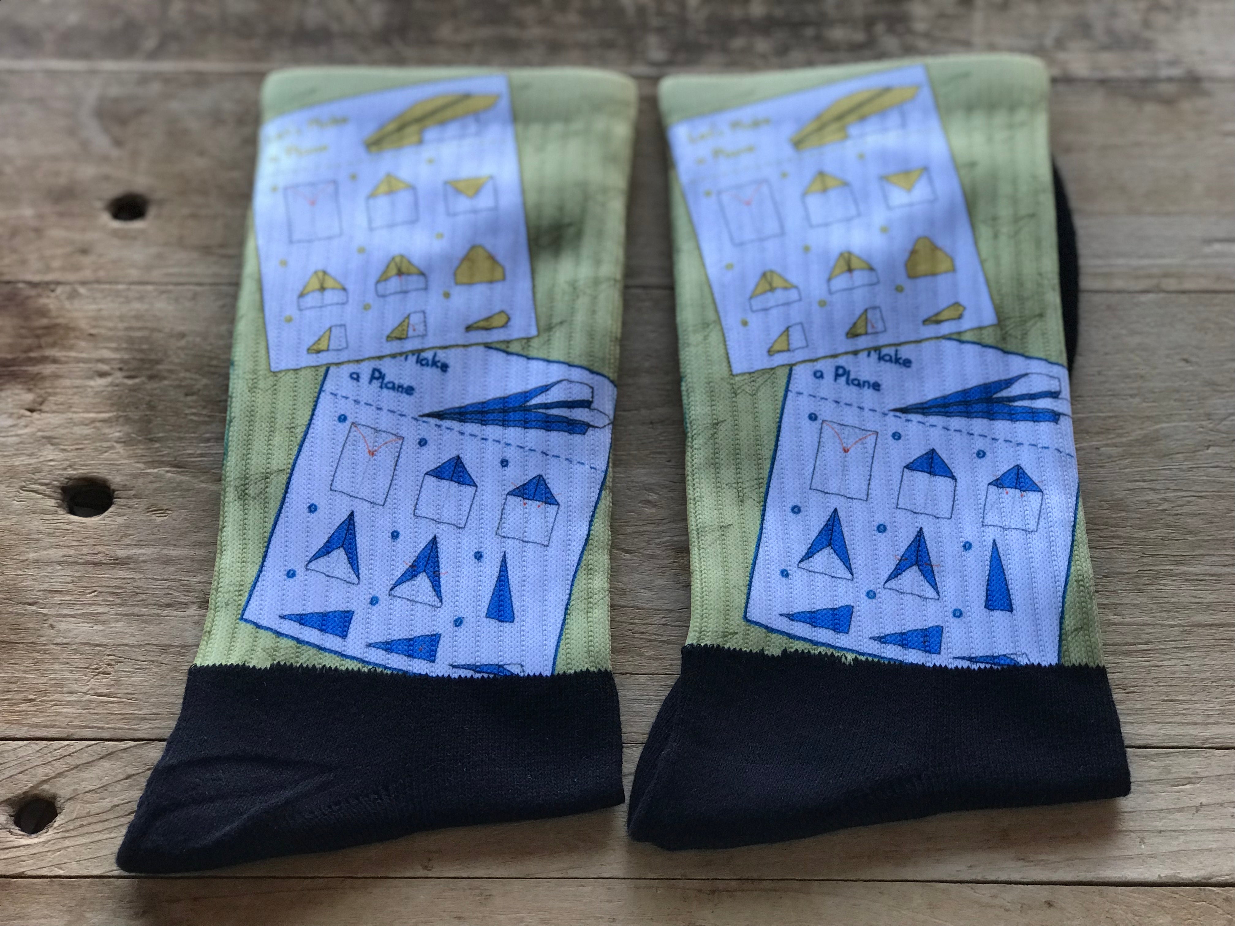 Let’s Make a Plane His & Hers Socks