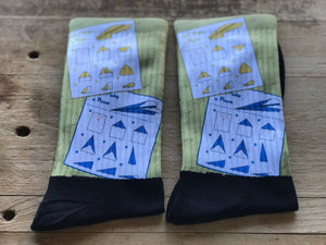 Let’s Make a Plane His & Hers Socks