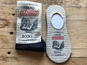 I Read Banned Books His & Hers Socks