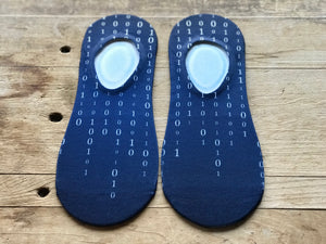 Binary Code No-Show Socks