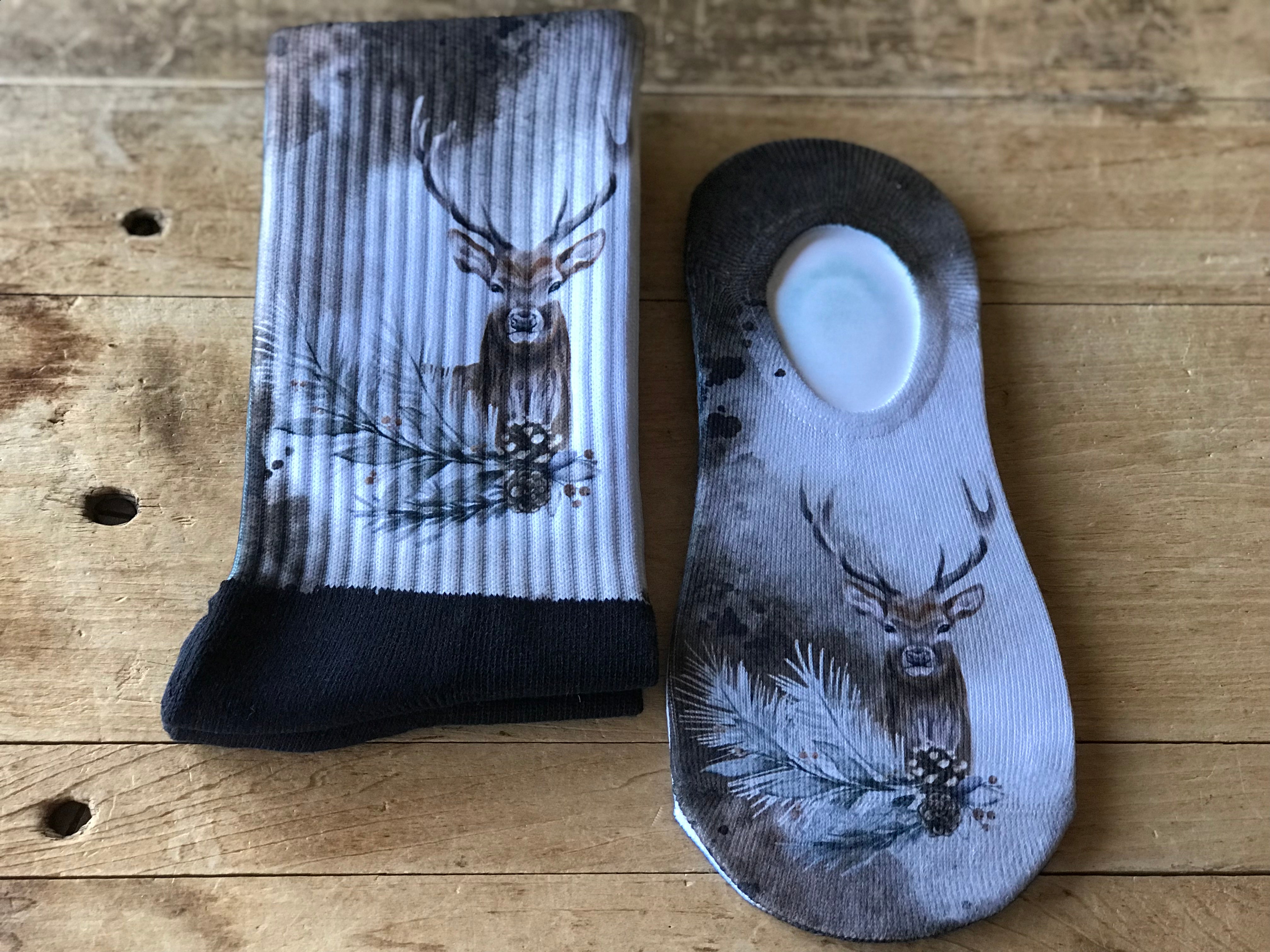 Woodland Deer His & Hers Socks