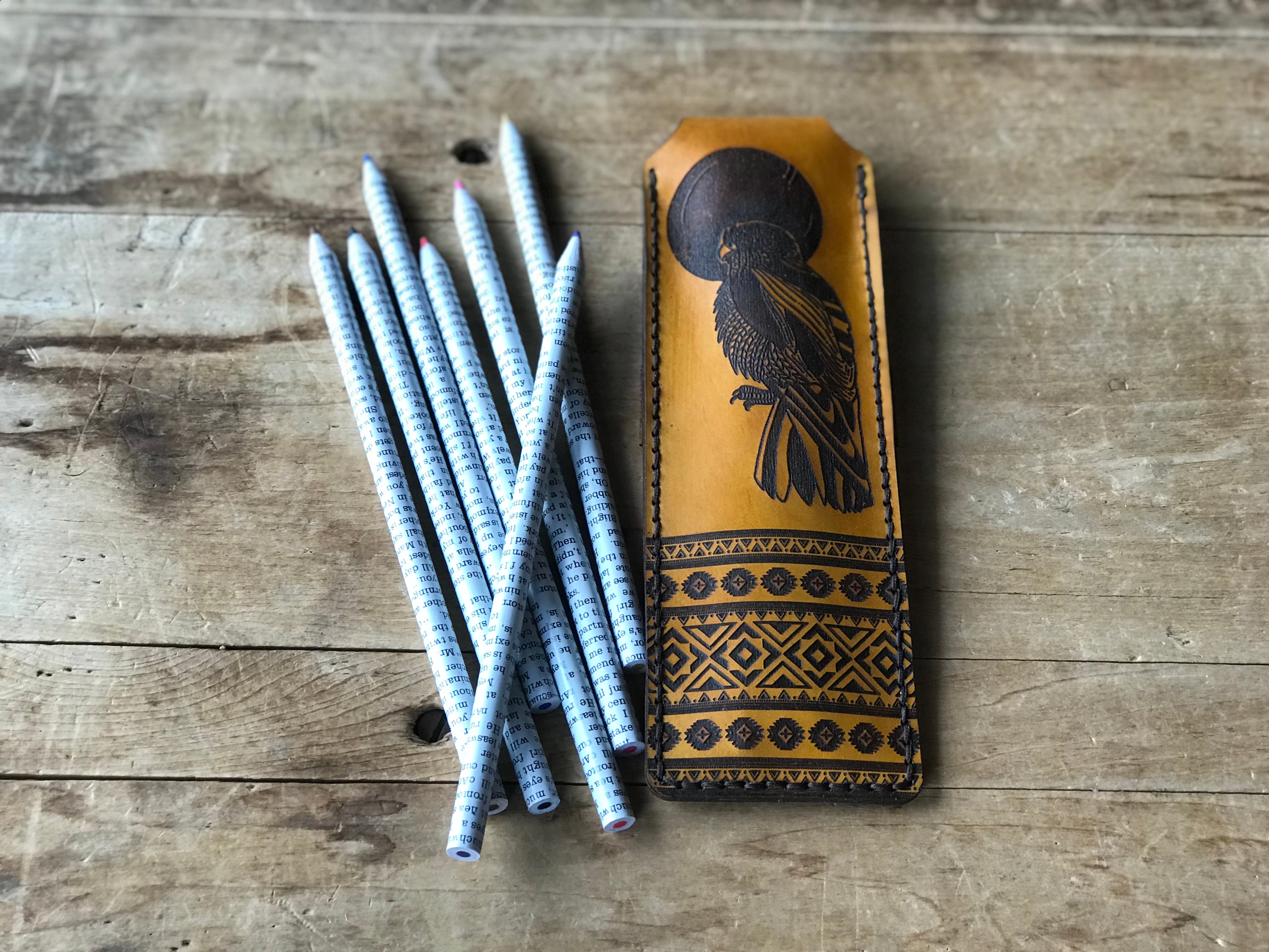 Dare to Dream Leather Pencil Case
