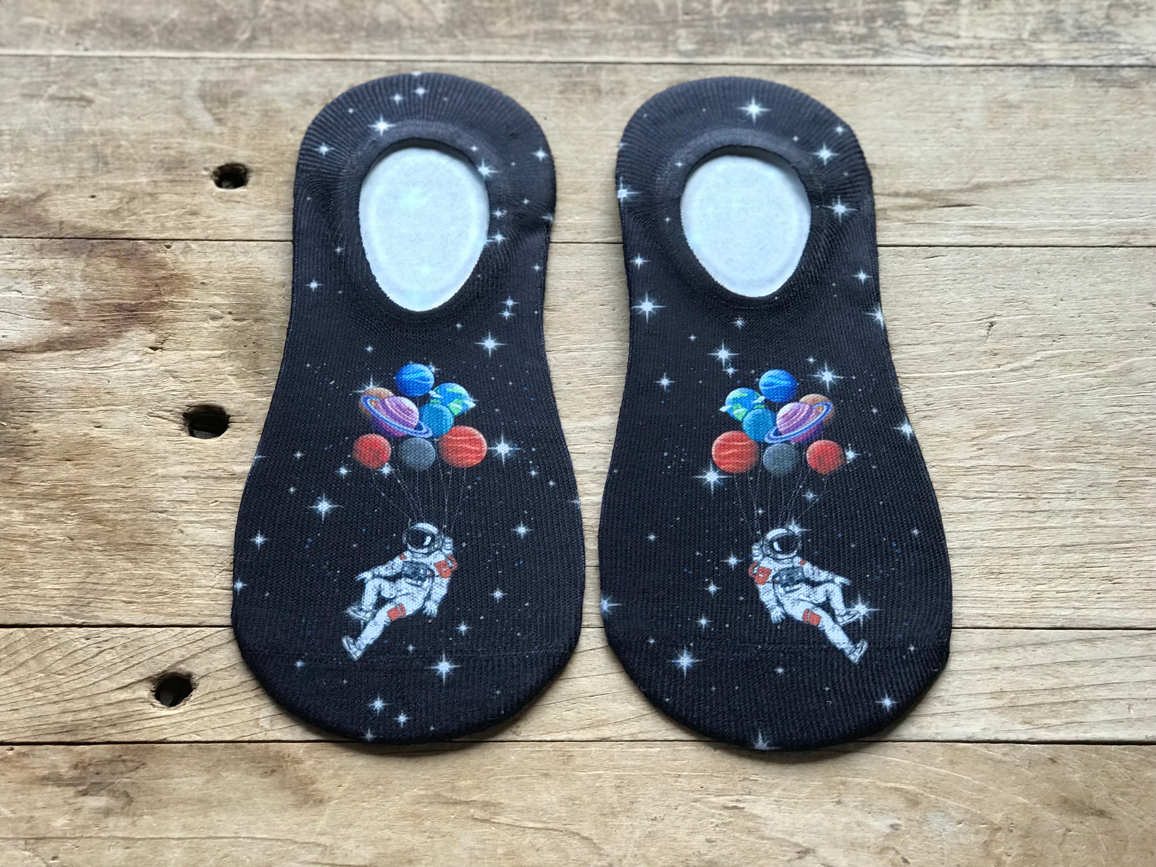 Astronaut in Space No-Show Socks