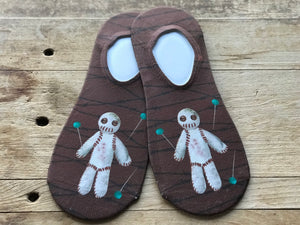 Voodoo Doll No-Show Socks