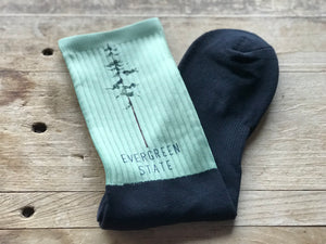 Evergreen State Washington Crew Socks