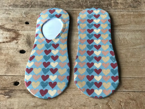 Hearts No-Show Socks