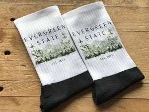 Evergreen State Est. 1893 Crew Socks