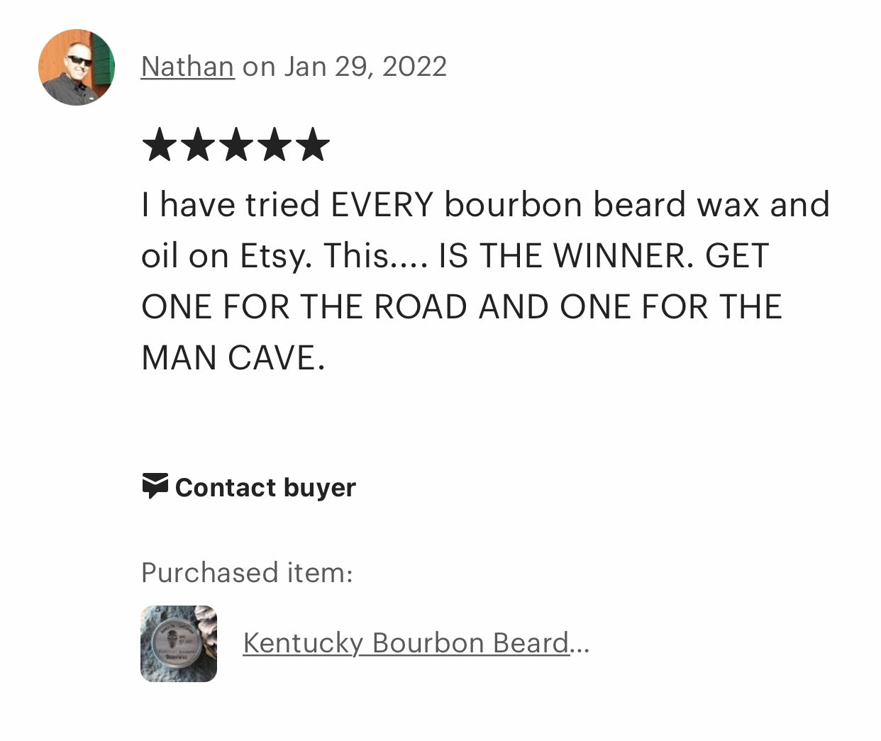 Kentucky Bourbon Beard Wax